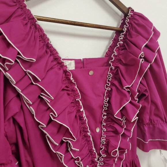 Vtg Call It Fancy Womens 1970s Square Dancing Dress Size 10 Western Pink Ruffle - Picture 2 of 12